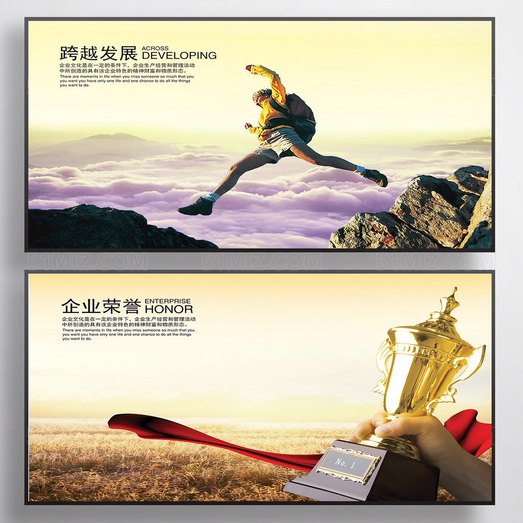 高端大气企业文化展板
