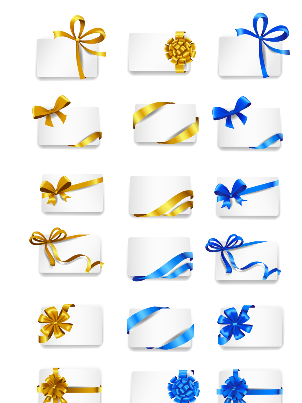 18个蝴蝶结丝带边框素材