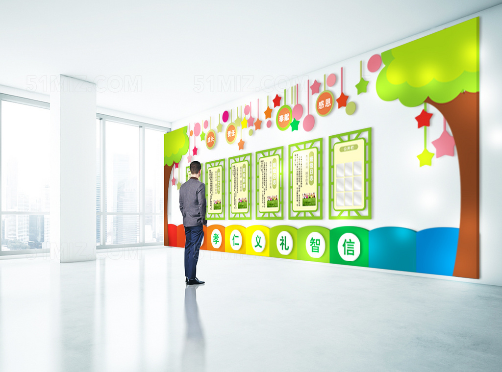 幼儿园教室墙面环境布置图片企业文化墙设计