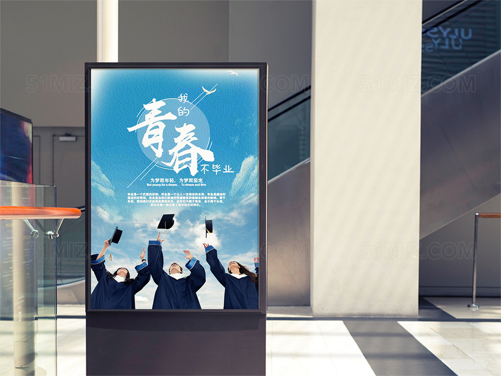 我的青春不毕业清新高清海报