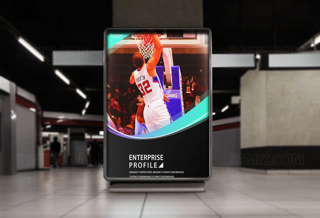 创意运动篮球元素海拔设计