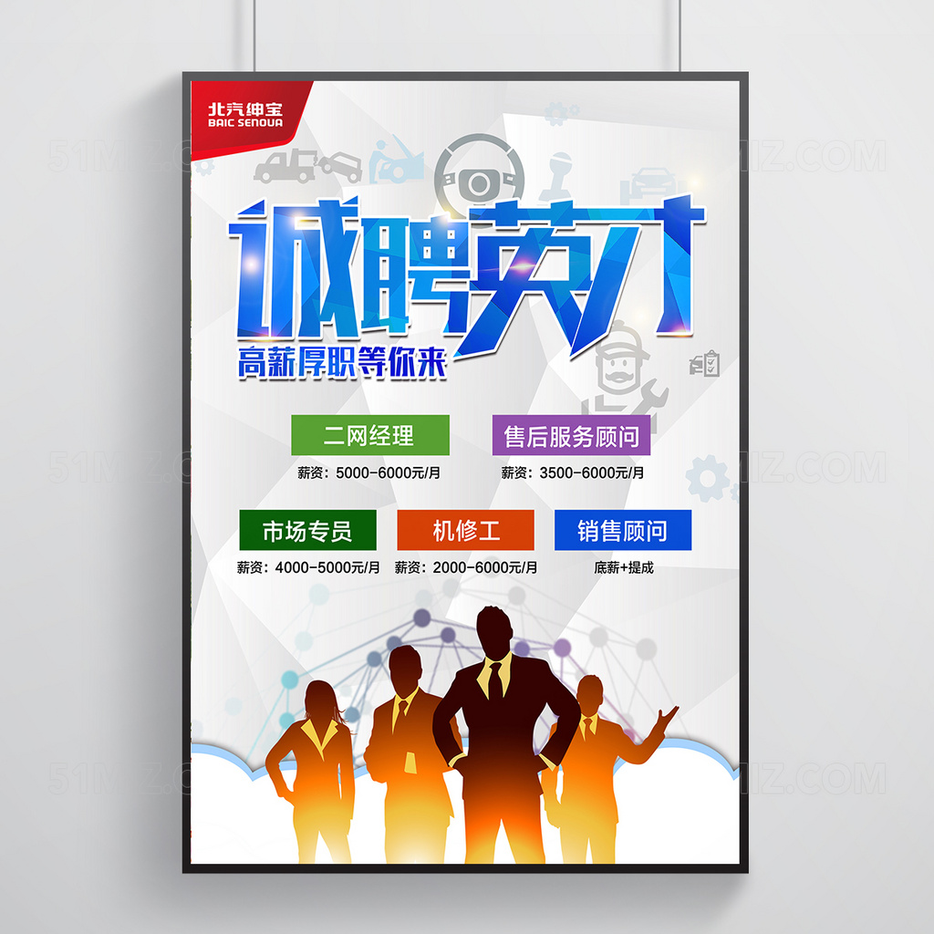 诚聘英才招聘宣传海报