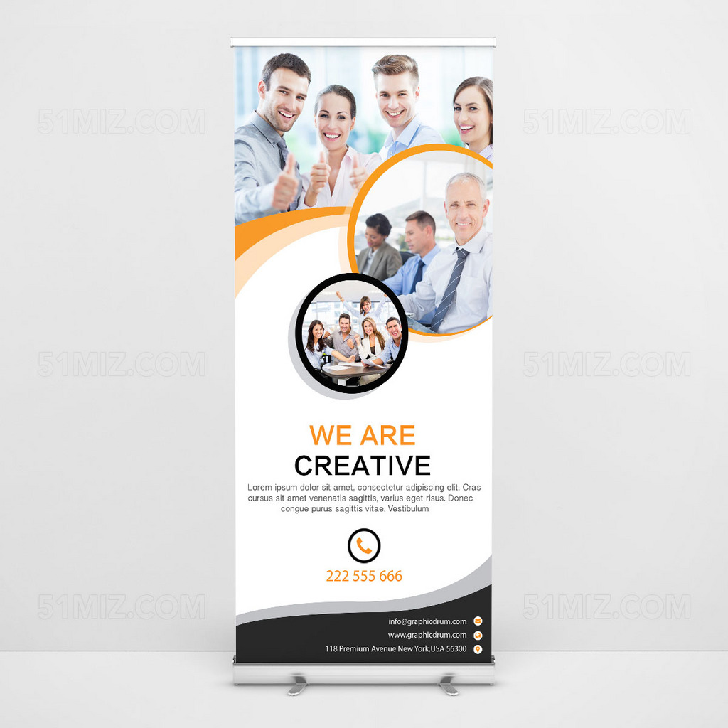 商务易拉宝展架设计