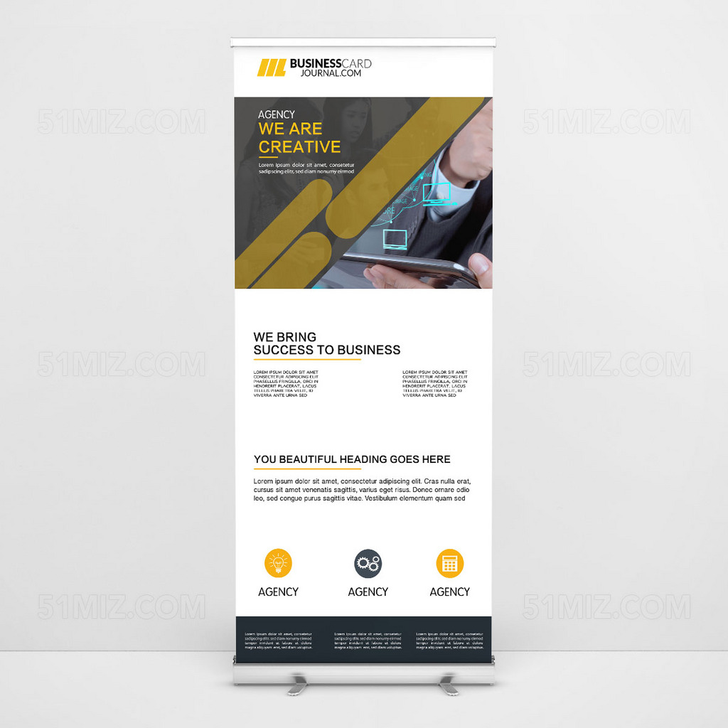 企业宣传易拉宝展架设计