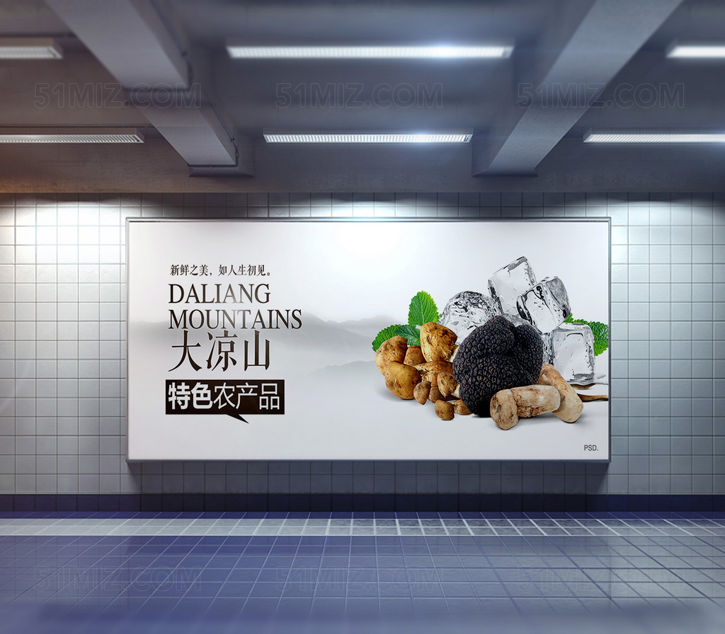 加盟合作大凉山特色农产品促销海报
