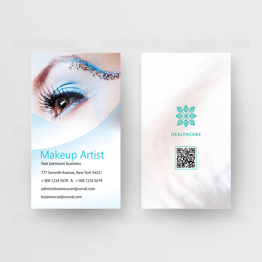 时尚高档创意化妆师名片