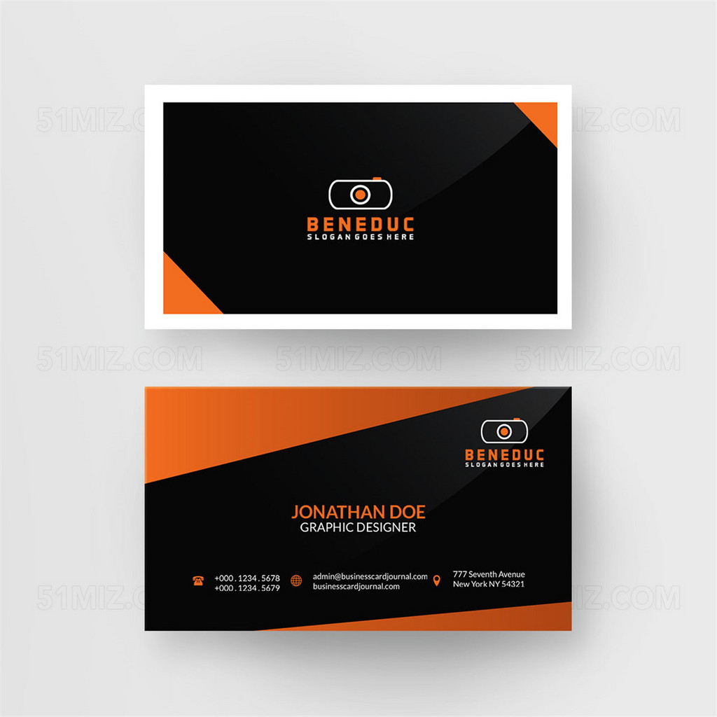 创意精美摄影师名片