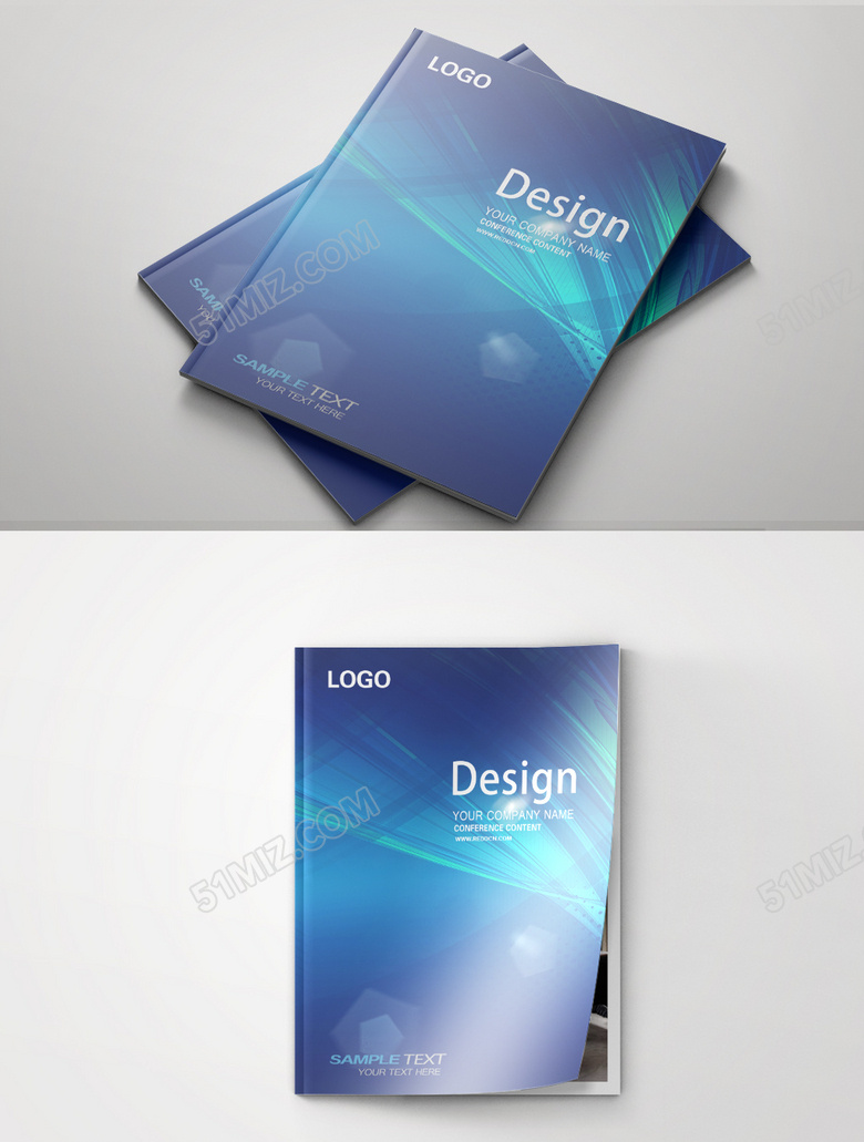 科幻简约宣传册封面