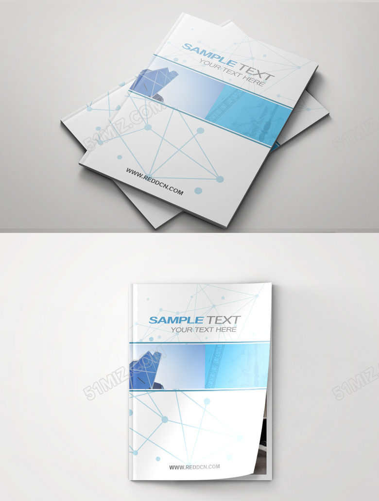 商务科技创意线条封面