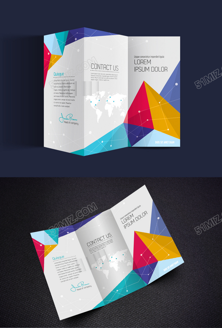 公司介绍高档折页设计