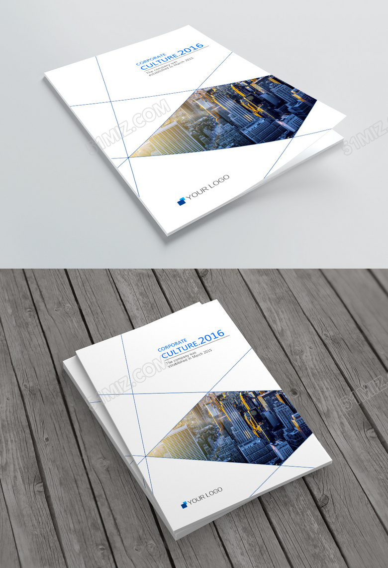 高档简约现代公司画册封面