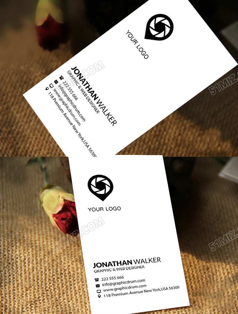 简约时尚师名片