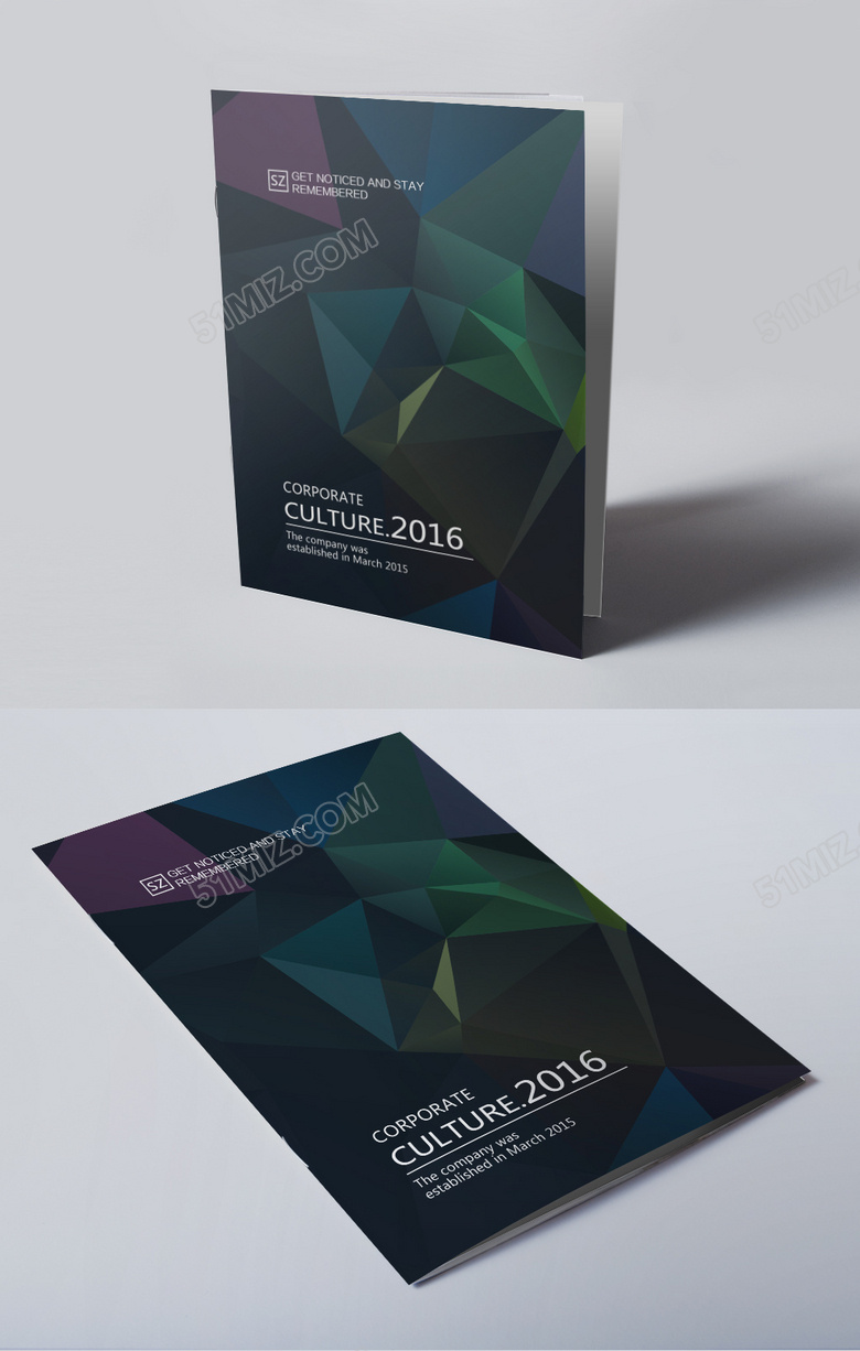 黑色绚丽宣传册封面设计