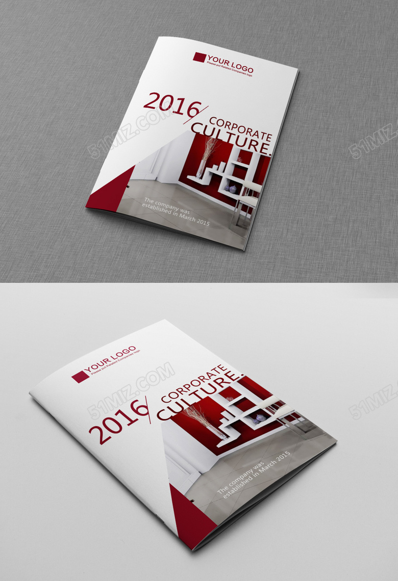 白色经典高端画册封面设计