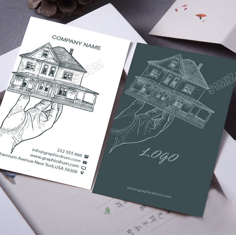 创意手绘名片设计