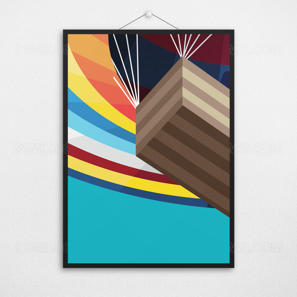 创意简约企业文化展板