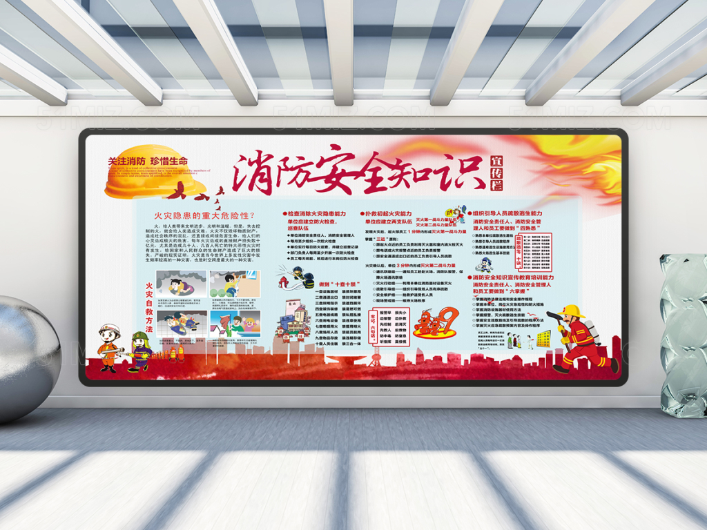 消防安全知识展板设计