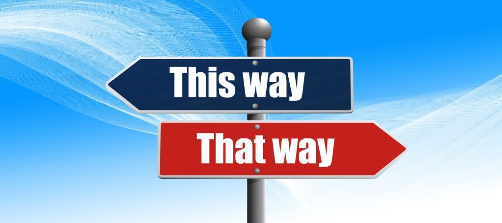 蓝色和红色的路牌背景图片