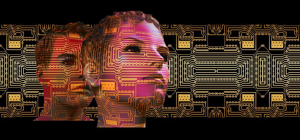 高科技计算机人工智能图片背景