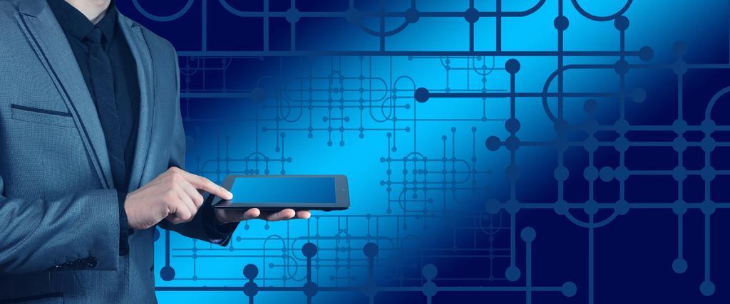 互联网科技手持传感器背景图片