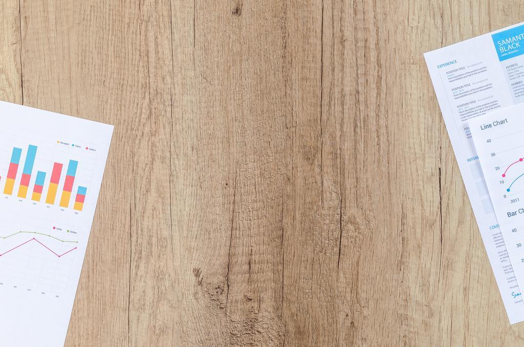 木纹商务报表图表金融信息数据统计背景图片