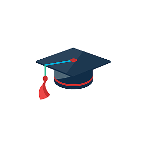 黑色学士帽元素图片