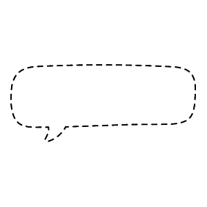 白色对话框手绘素材