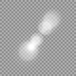 白色光效设计元素