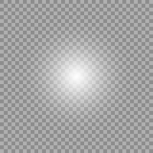 手绘白色光晕闪光