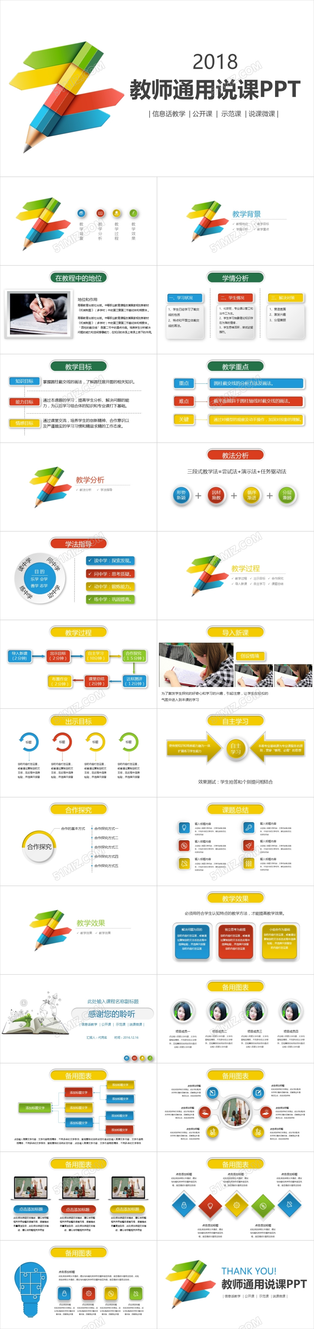 教师通用说课PPT