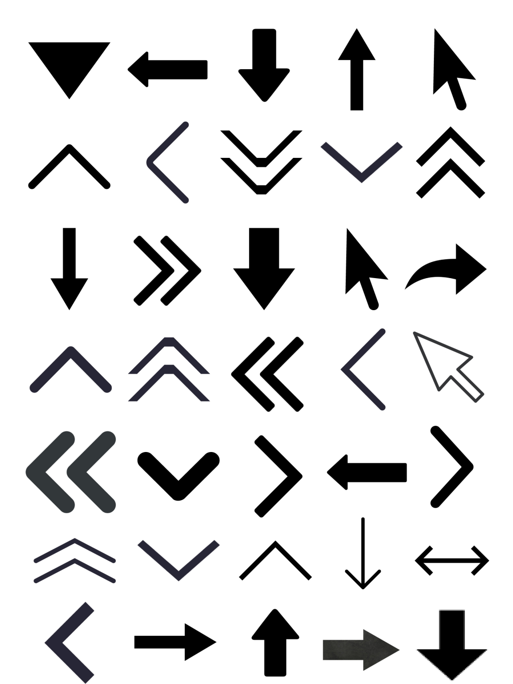 矢量箭头符号素材