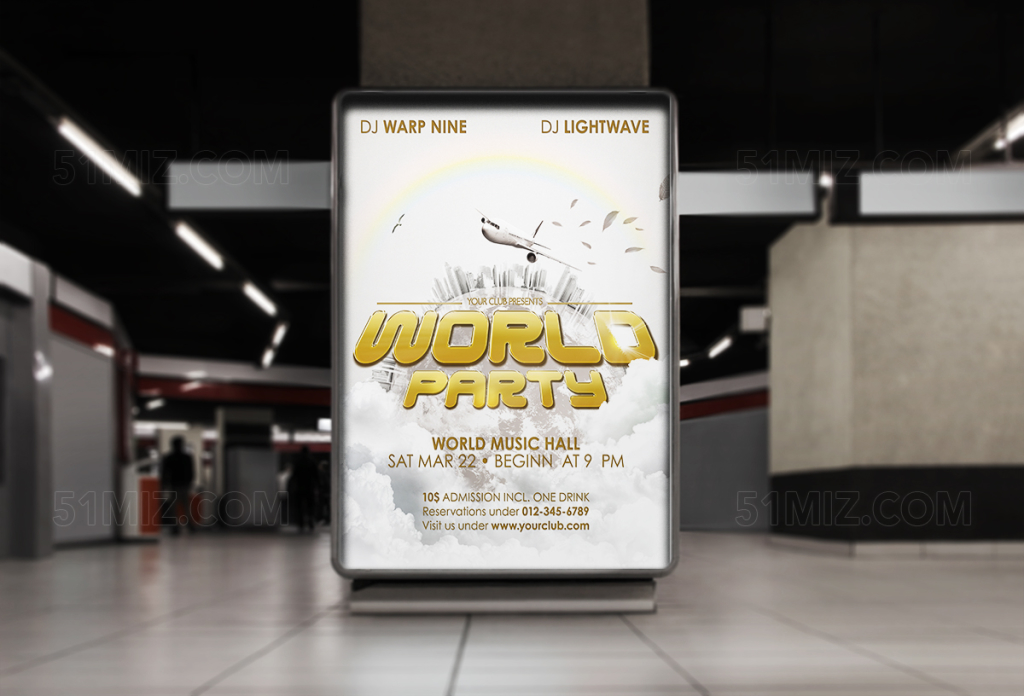 创意环球旅游海报
