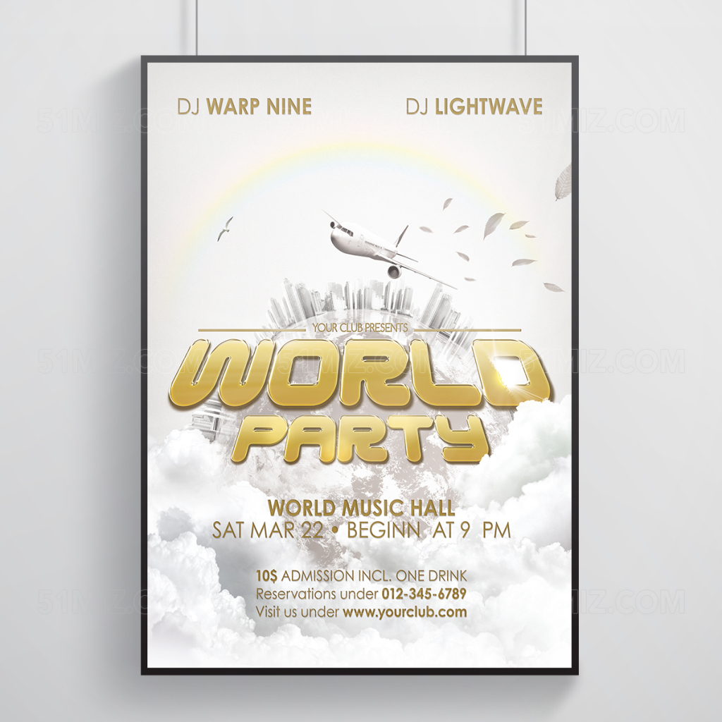 创意环球旅游海报
