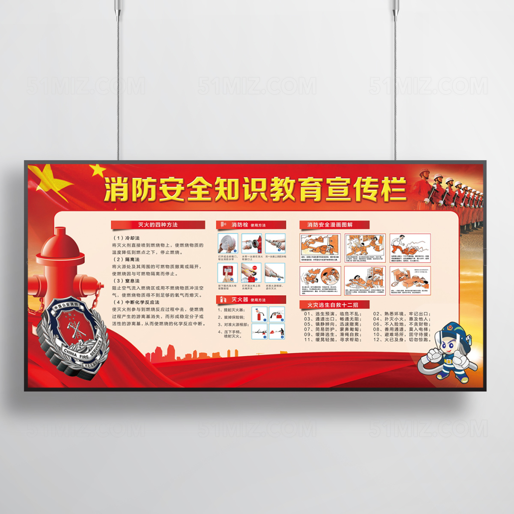 消防安全教育展板设计