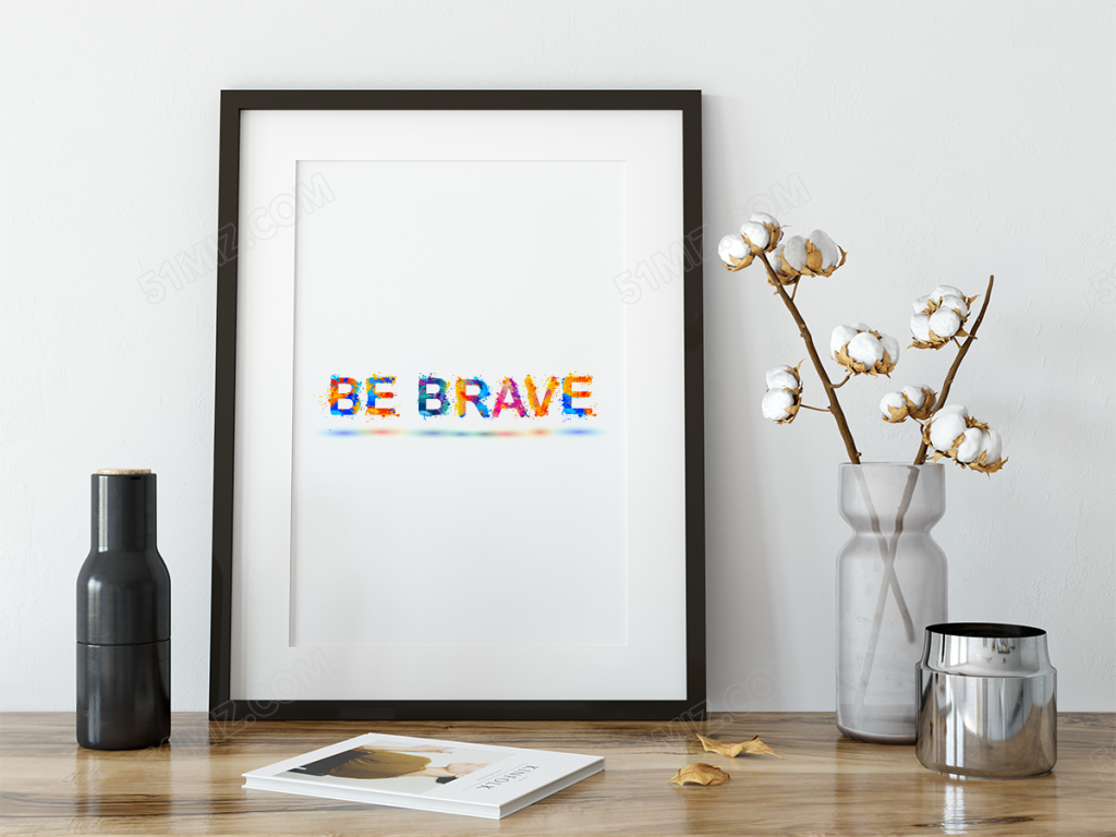 创意五彩文字励志员工激励自我激励标语设计