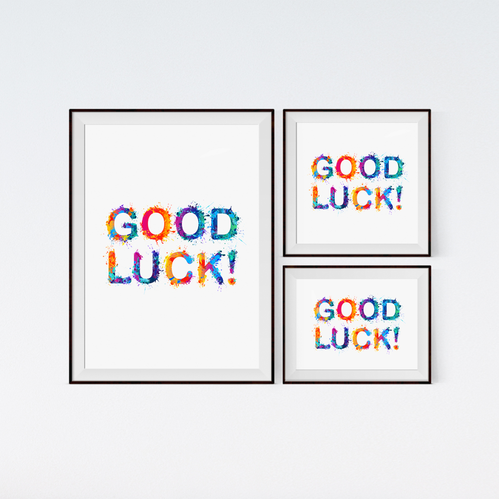 创意彩色励志激励语标语设计