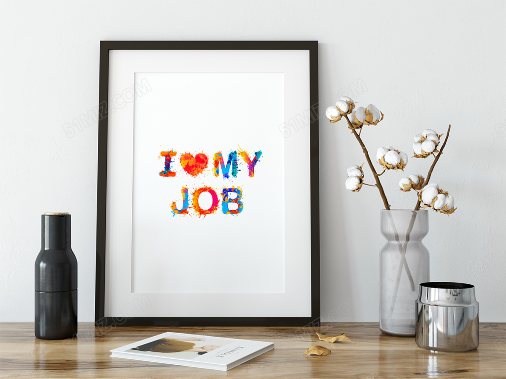 热爱工作励志激励语企业标语设计