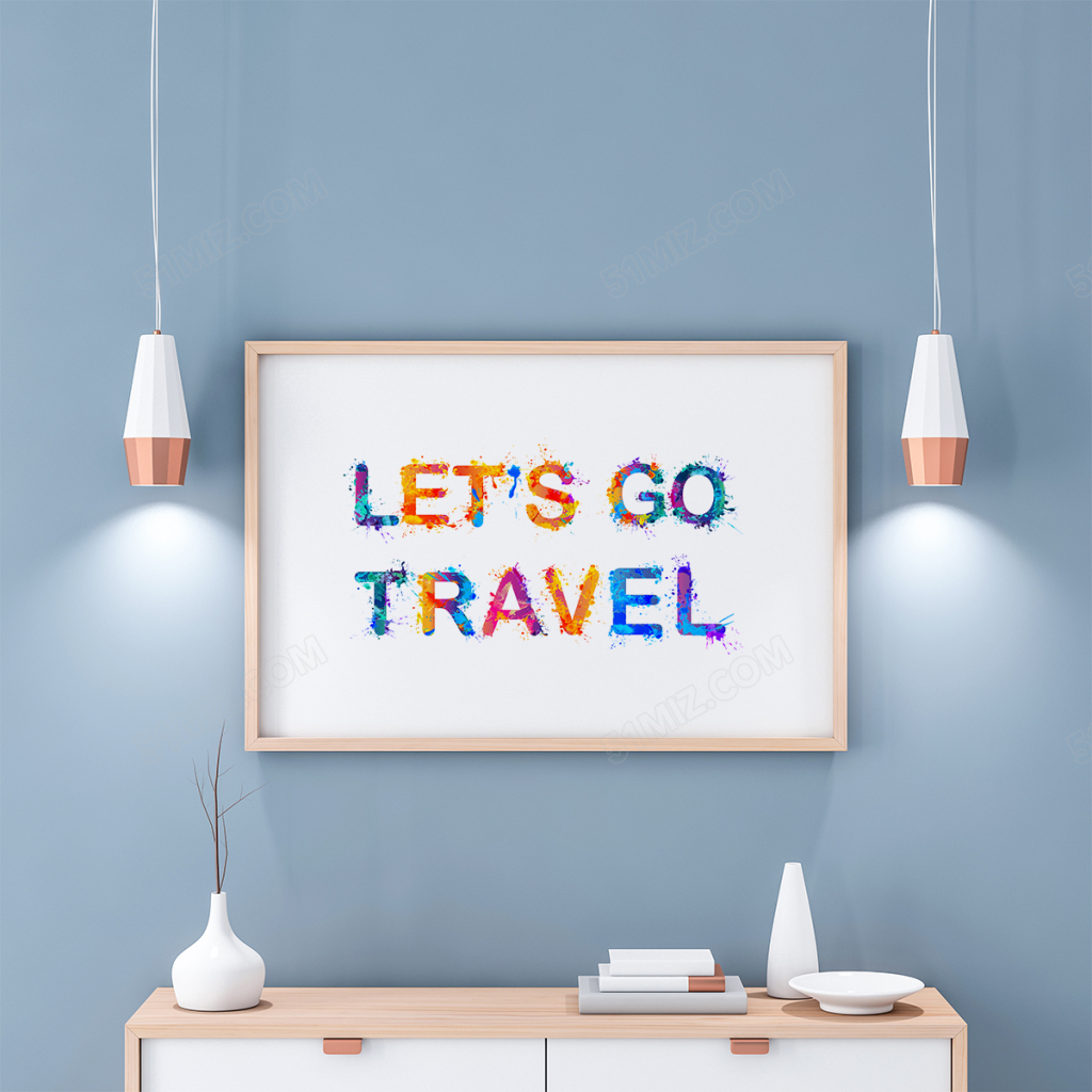 说走就走的旅行励志激励语标语设计