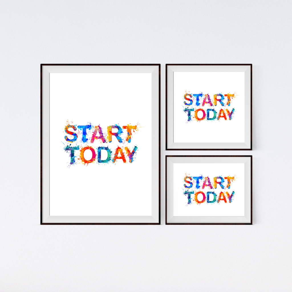 即刻启程励志激励语标语设计