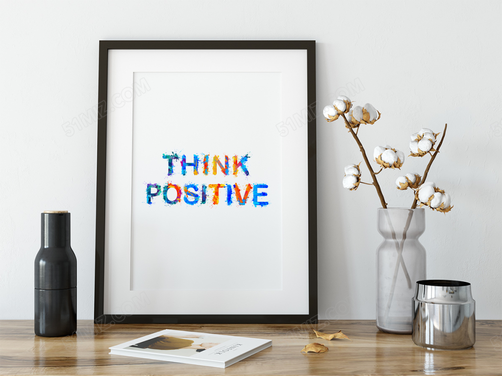 创意五彩励志激励语标语设计