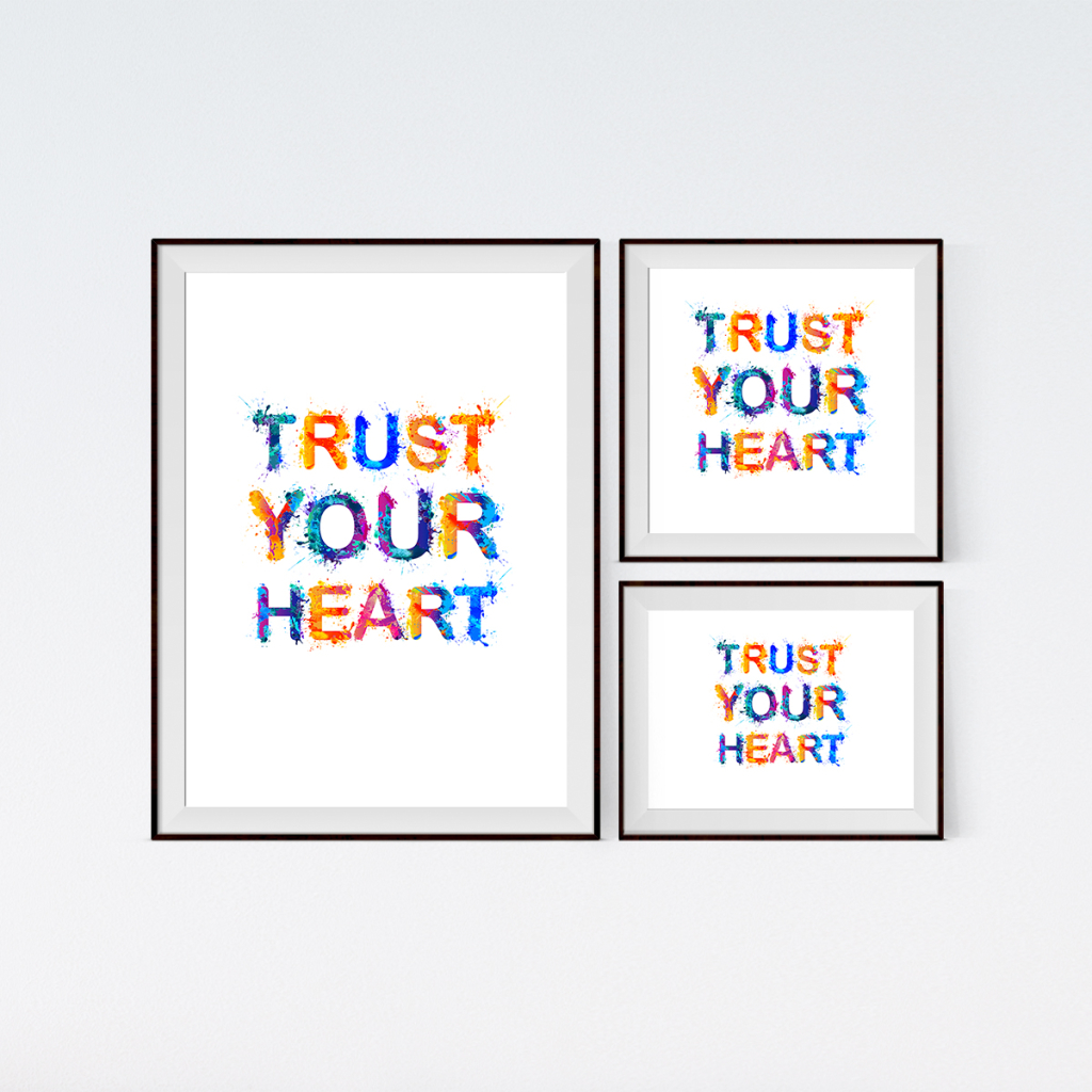 创意五彩信心主题励志激励语标语设计