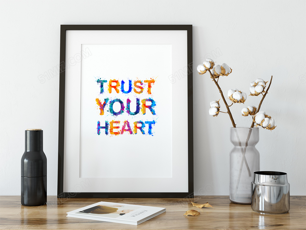 创意五彩信心主题励志激励语标语设计