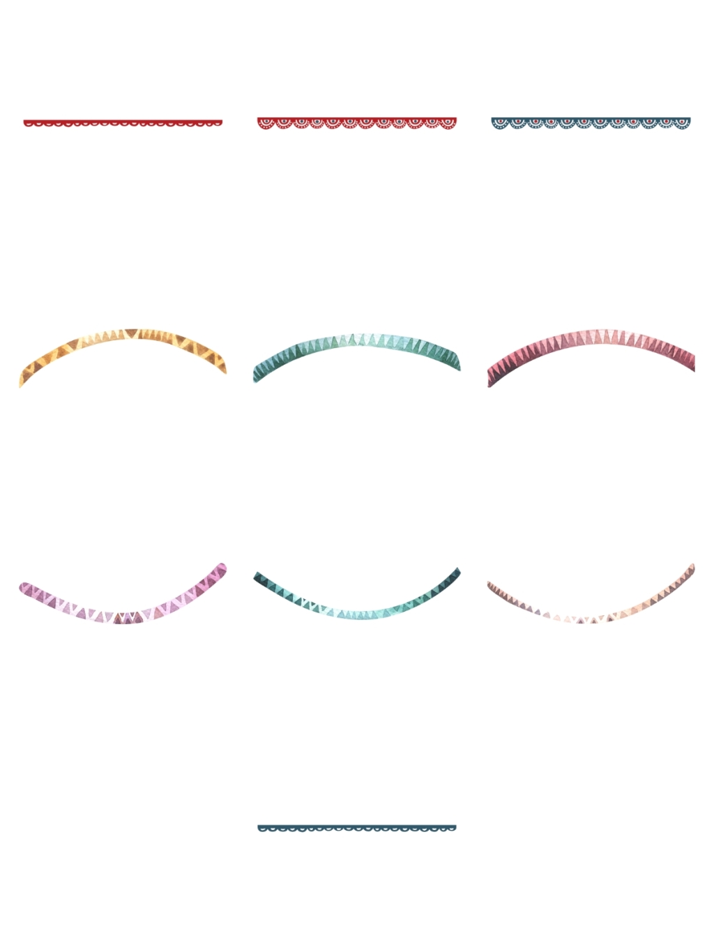 10个彩色装饰边框