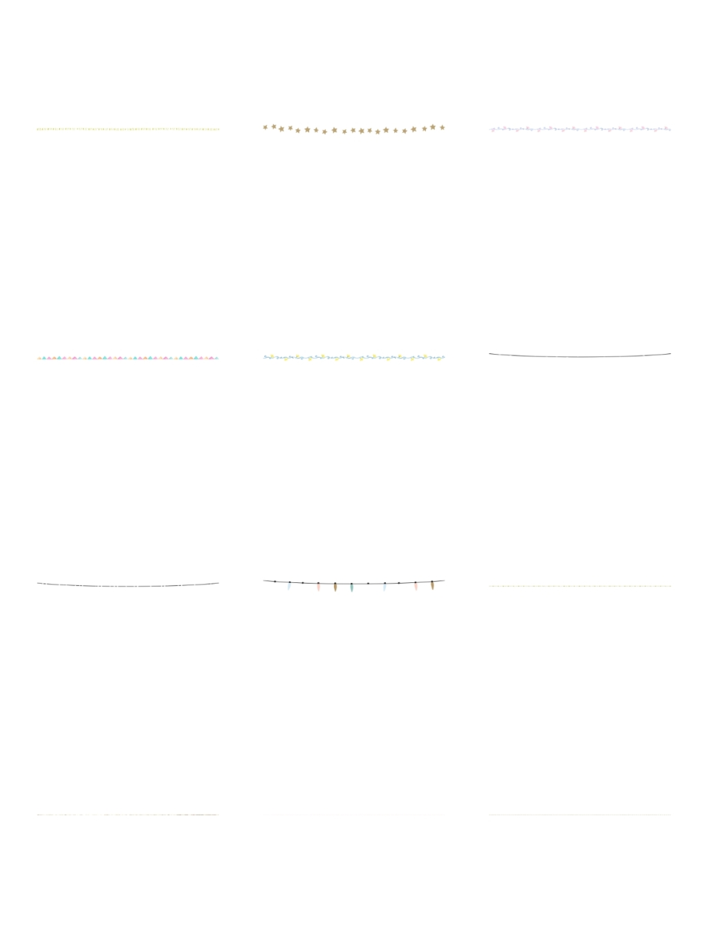 12个元素边框素材