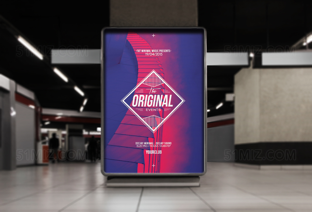 特色全英文艺术风海报设计