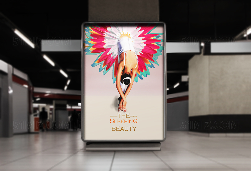 优美芭蕾舞蹈宣传海报