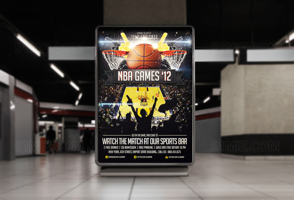 炫酷nba篮球海报设计