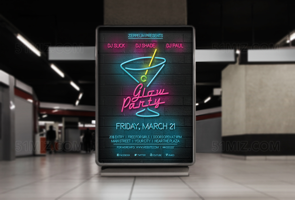 时尚开业宣传单设计