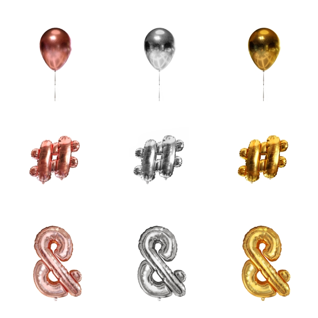 9个气球形象素材