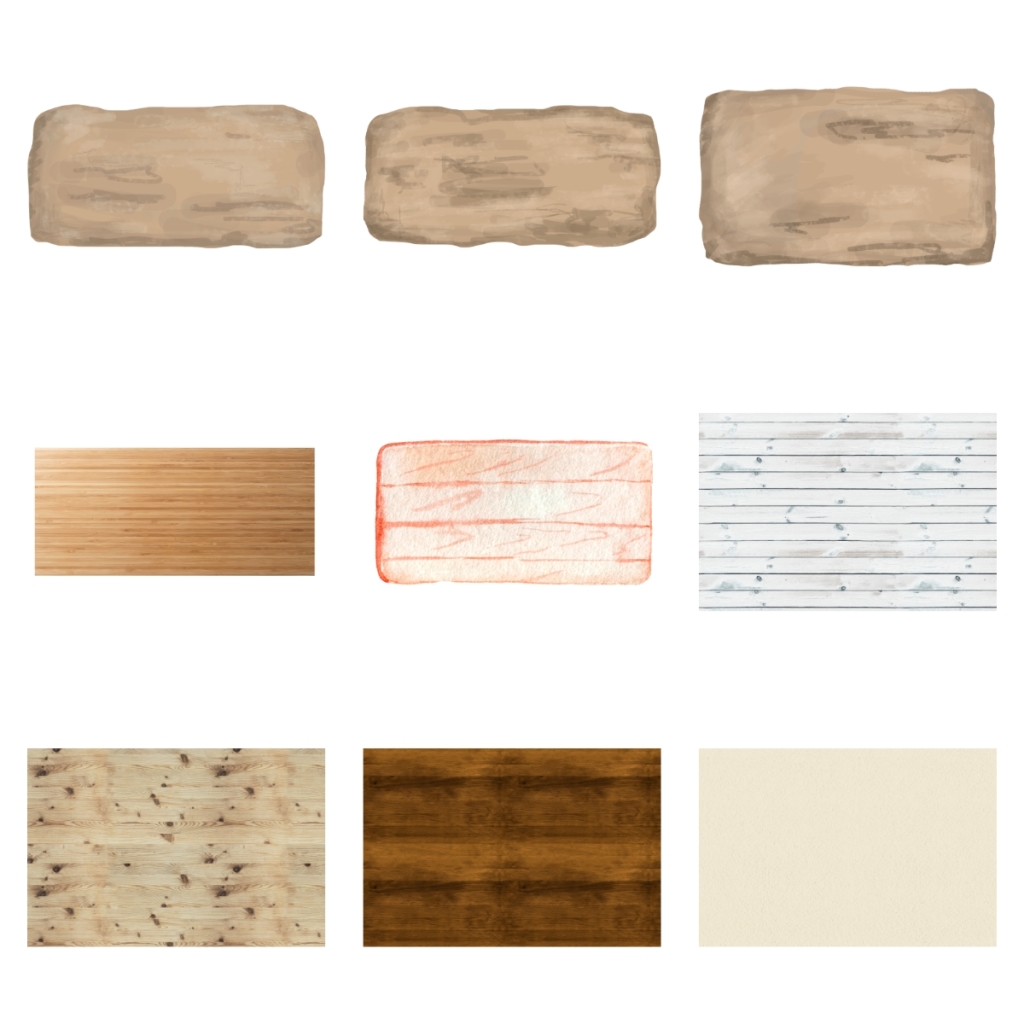 9个木板素材